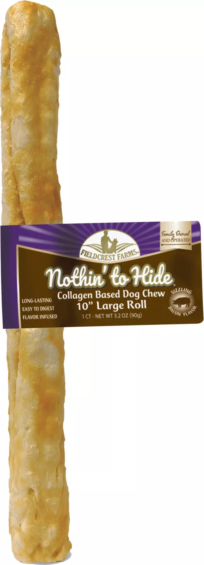 Fieldcrest Farms Rawhide Alternative Roll 10 in 24-Pack Bacon