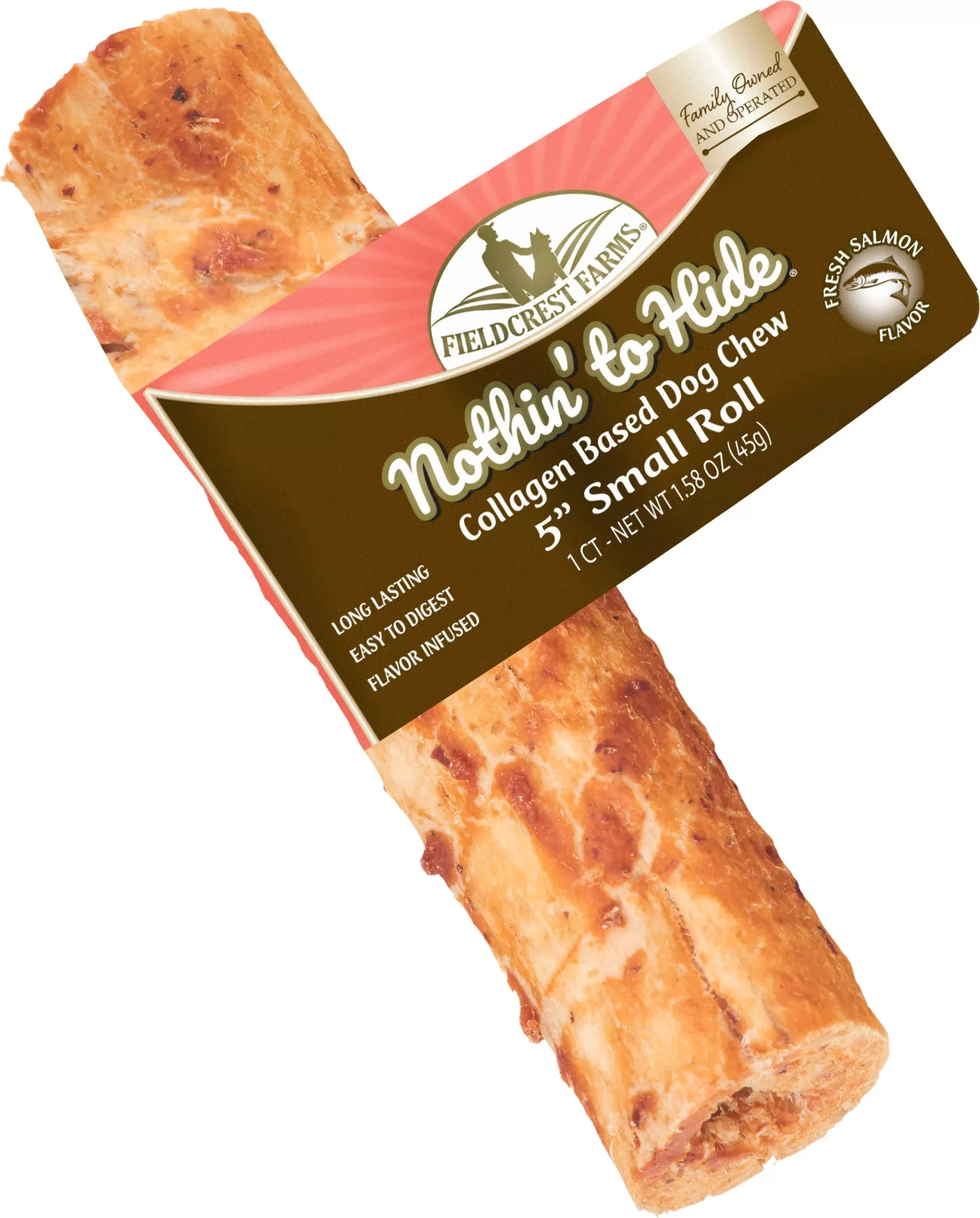 Fieldcrest Farms Rawhide Alternative Rolls Salmon 5 in