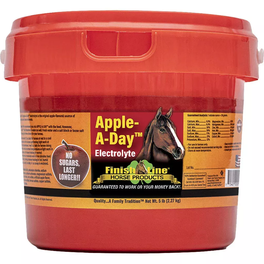 Finish Line Apple-A-Day Electrolyte Horse Supplement, 5 lb