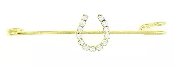 Finishing Touch Horseshoe Stock Pin - Crystal