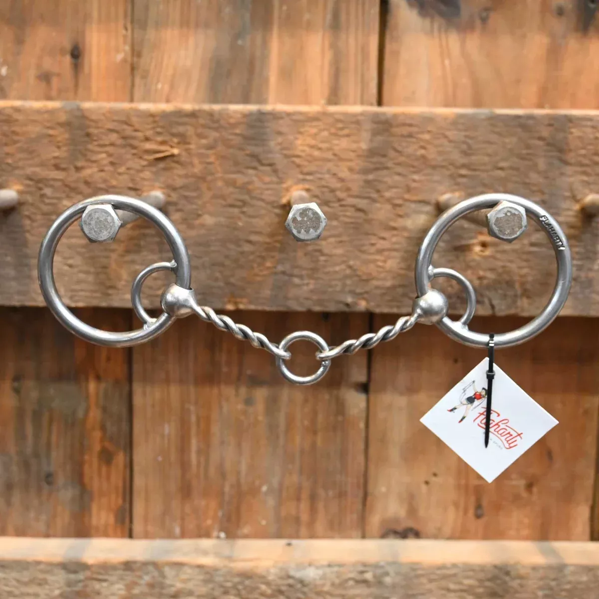 Flaharty Locked o-Ring Twisted Wire Life Saver Snaffle Bit