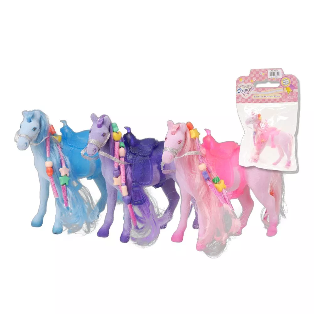 Flocked Horses – 3 Pack