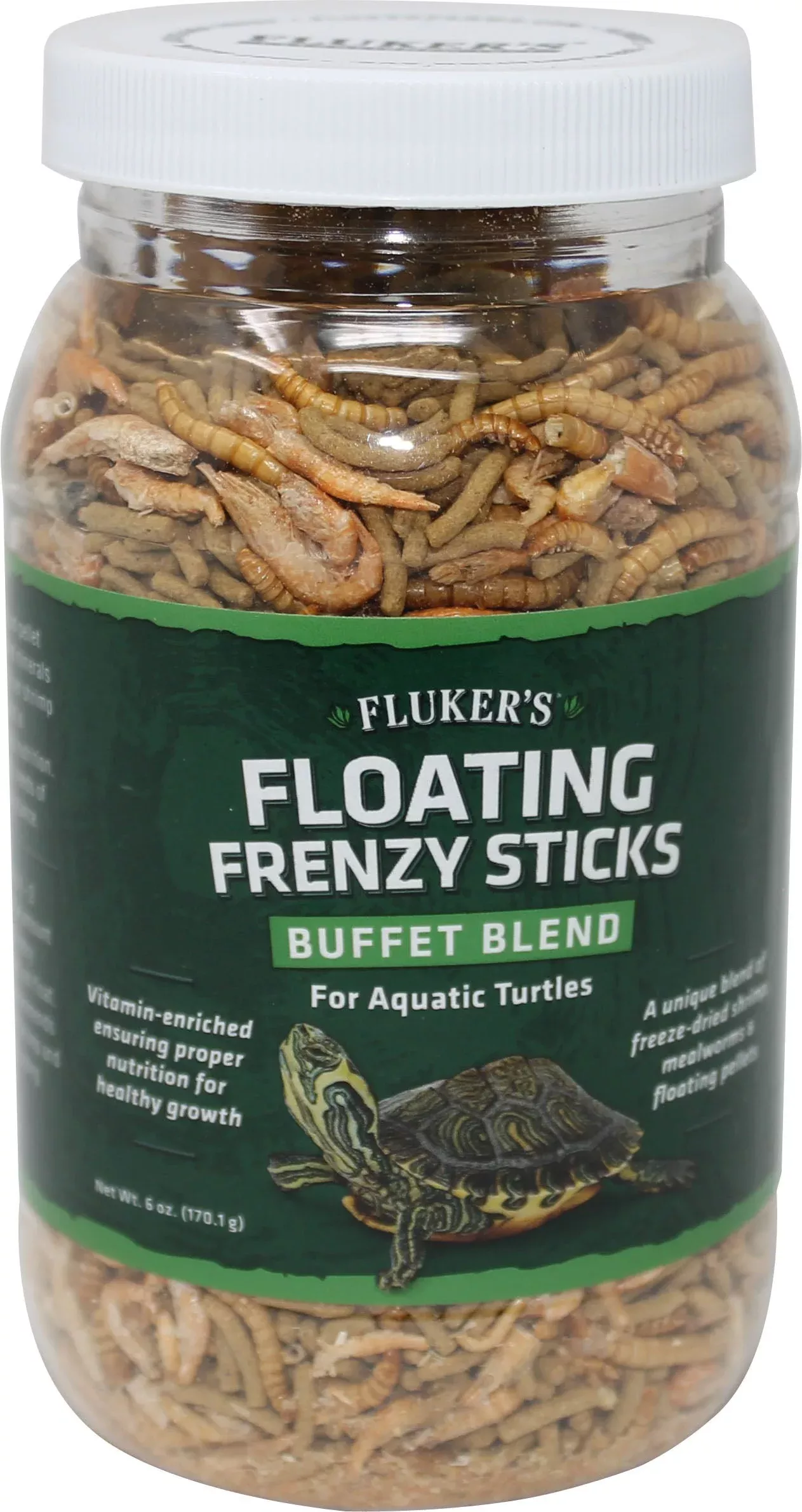 Fluker's Buffet Blend Aquatic Turtle Floating Frenzy Sticks 6 oz