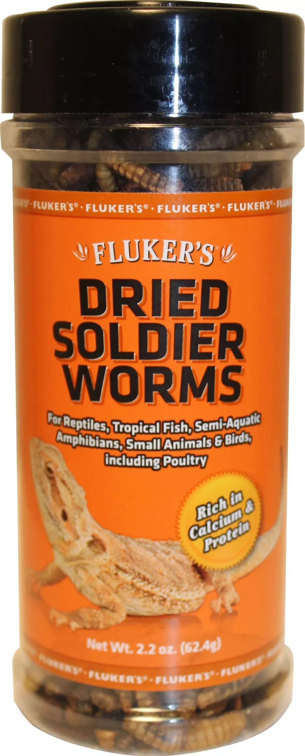 Fluker's Dried Soldier Worms, 2.2 oz