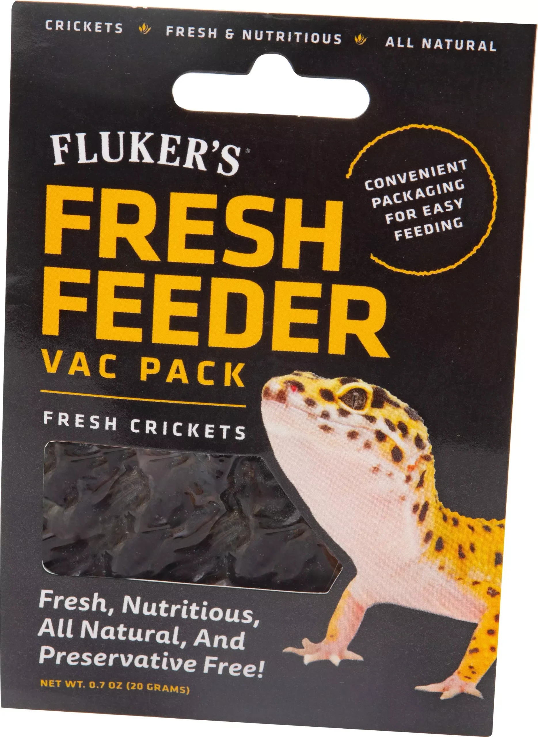 Fluker's Fresh Feeder Vac Pack Crickets, 0.7 Oz
