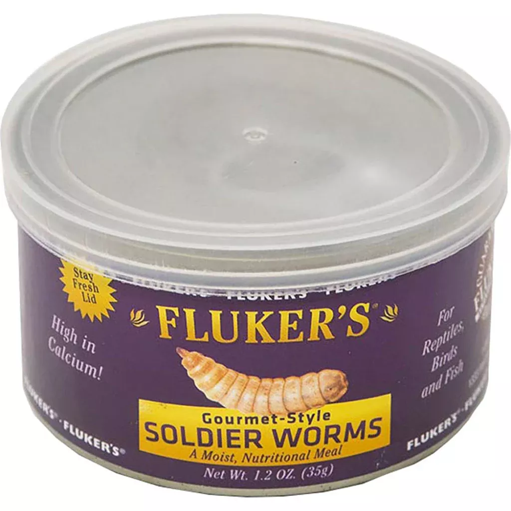 Fluker's Gourmet Canned Soldierworms, 1.2 oz
