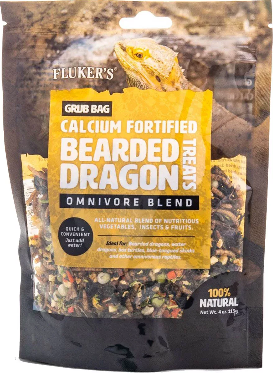 Fluker's Grub Bag Bearded Dragon Treat, 4 oz
