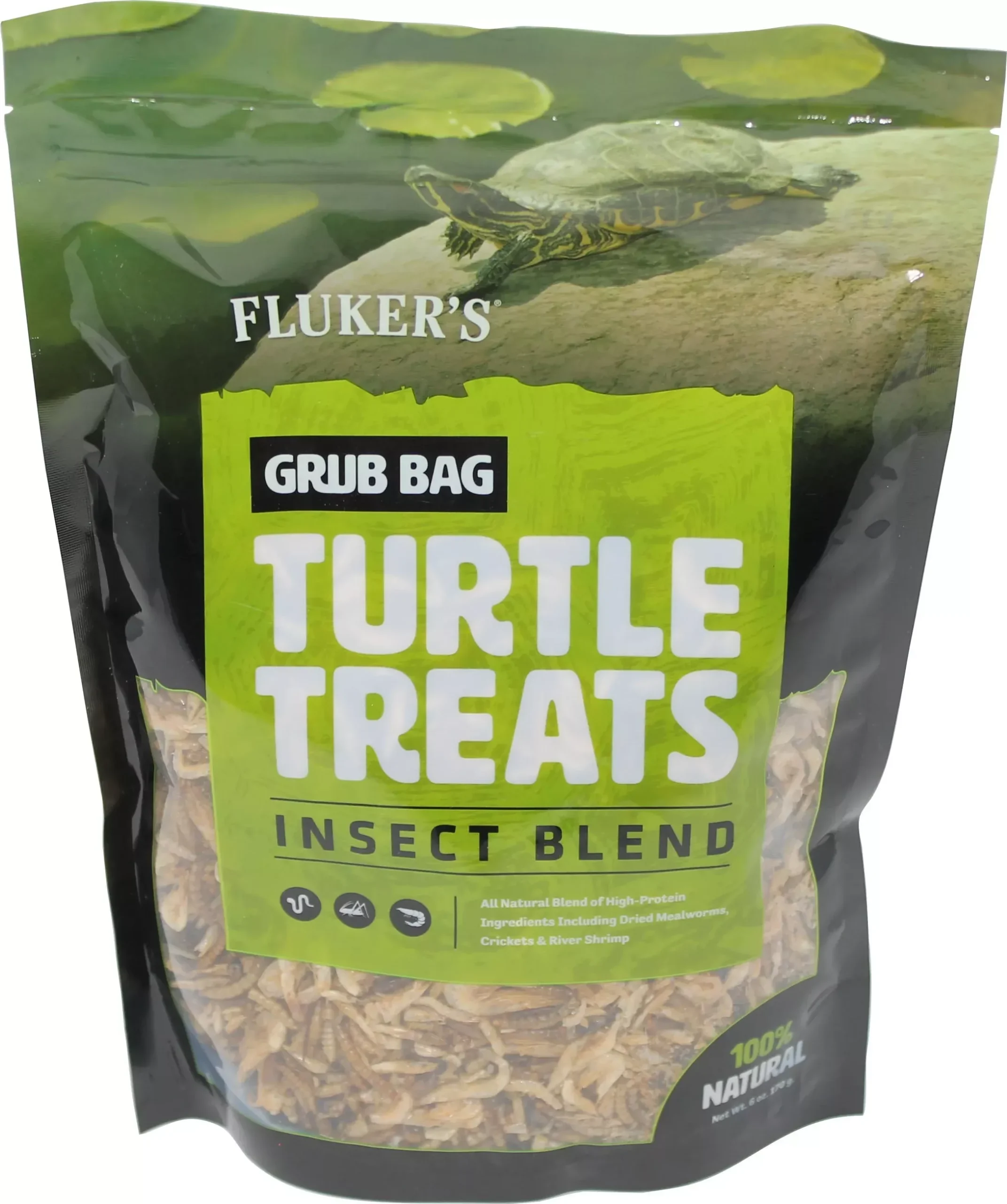 Fluker's Grub Bag Turtle Treat, Insect Blend, 6 oz