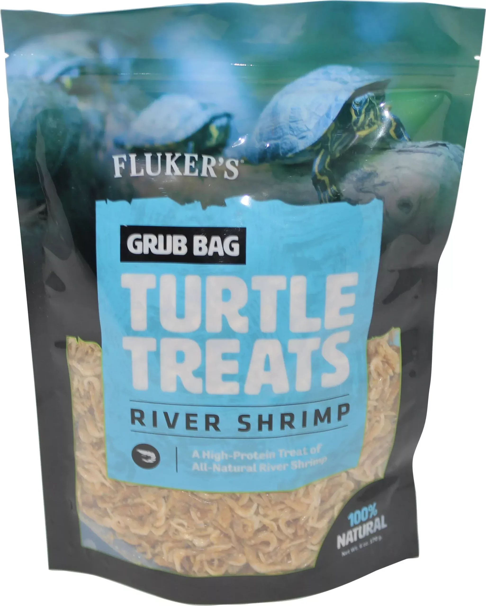 Fluker's Grub Bag Turtle Treat, River Shrimp, 6 oz