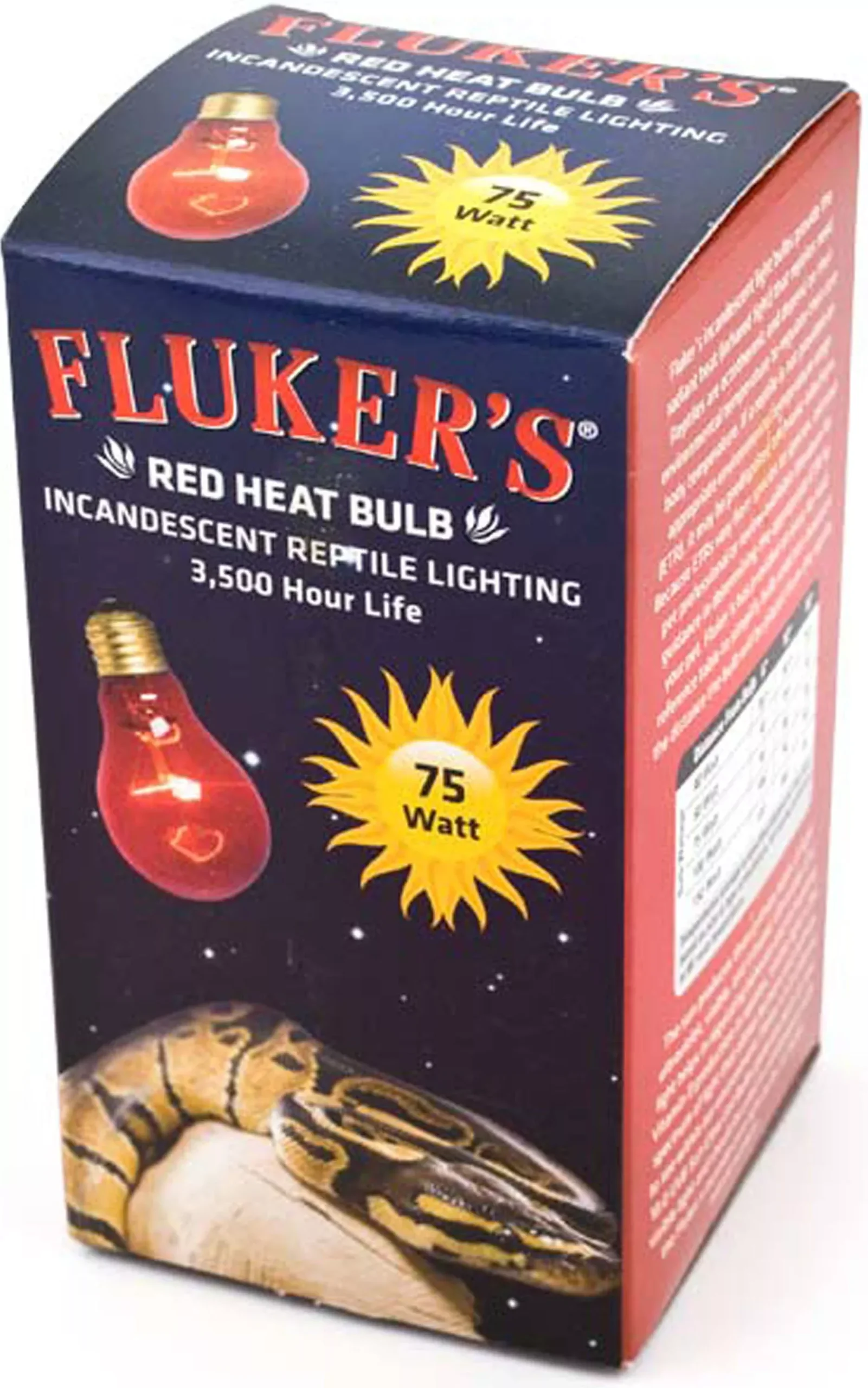 Fluker's Red Heat Bulb 75 Watt