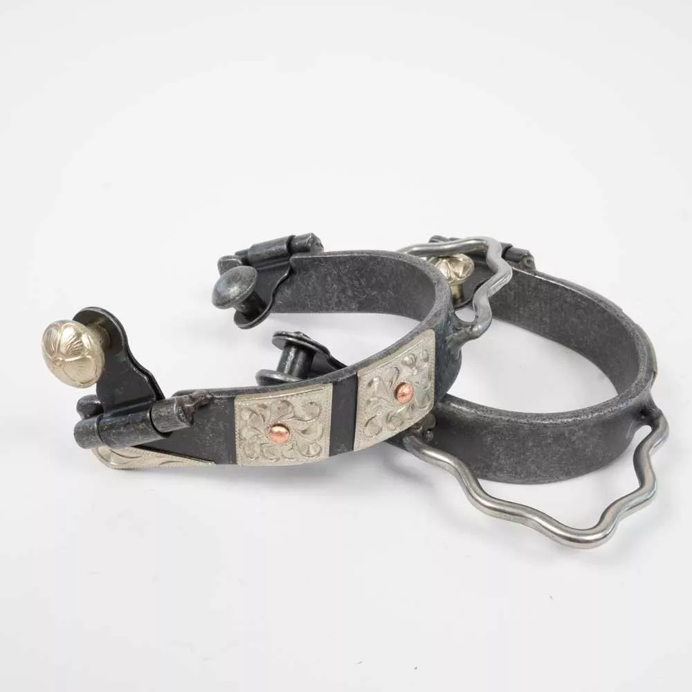 Formay Aged ST GS Floral Trim Bumper Spurs