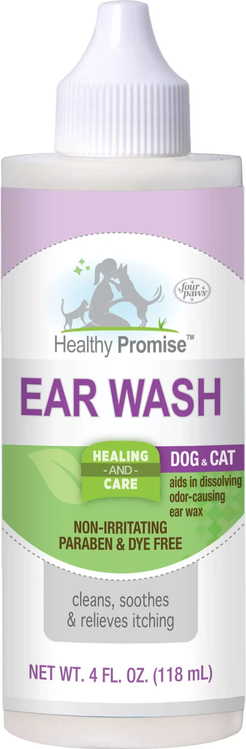 Four Paws Anti-Itch Ear Wash Cleaner, 4 oz
