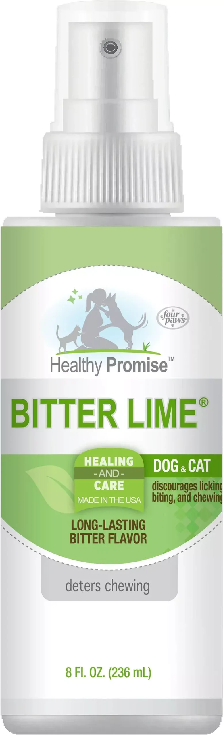 Four Paws Bitter Lime Taste Deterrent Spray, 8 oz