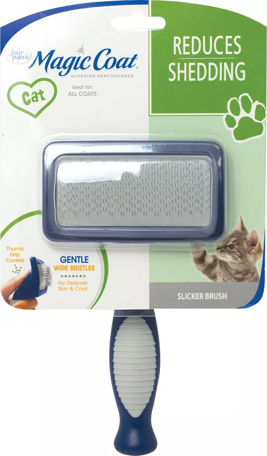 Four Paws Magic Coat Gentle Slicker Wire Brush for Cats