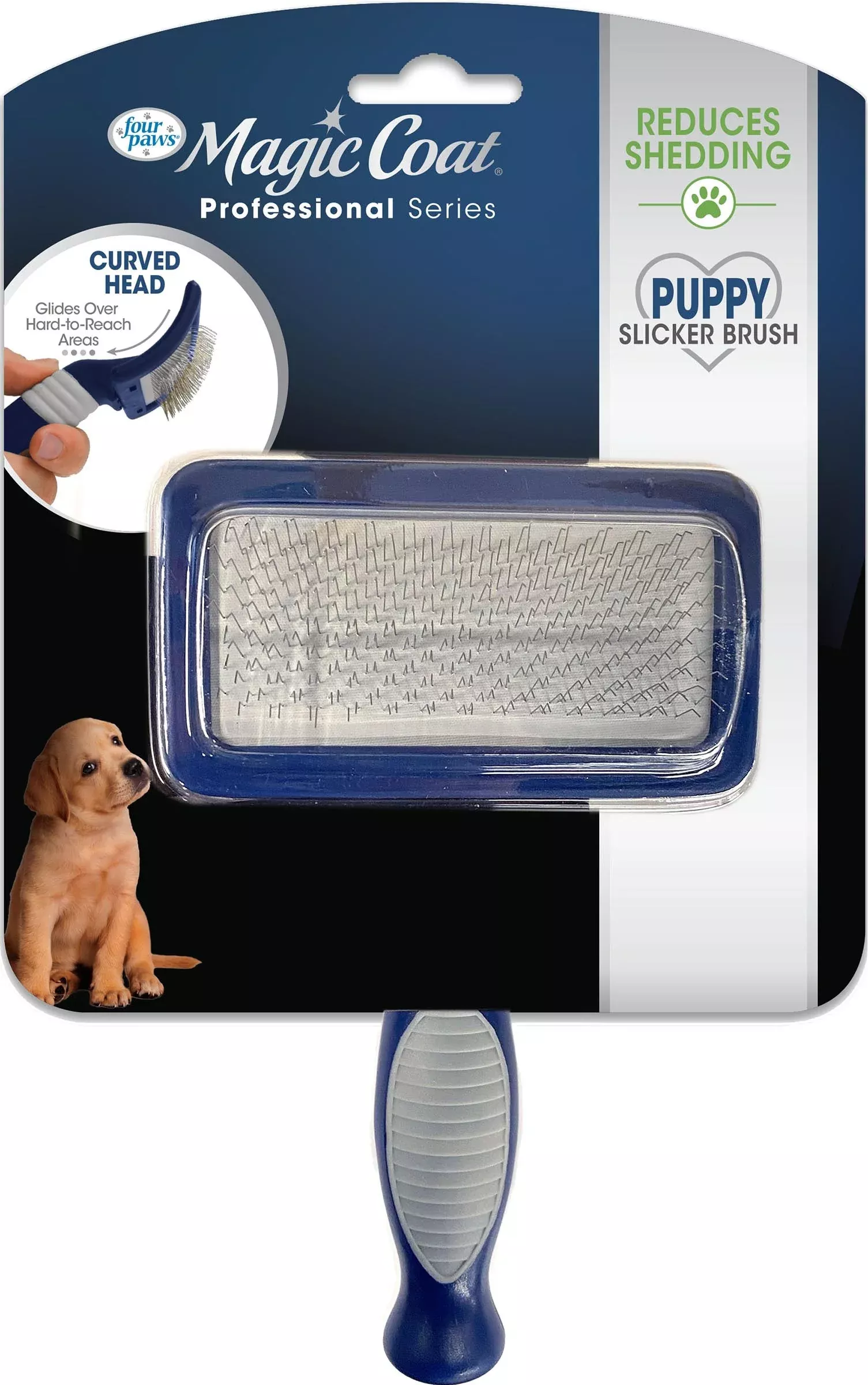 Four Paws Magic Coat Gentle Slicker Wire Brush for Puppies