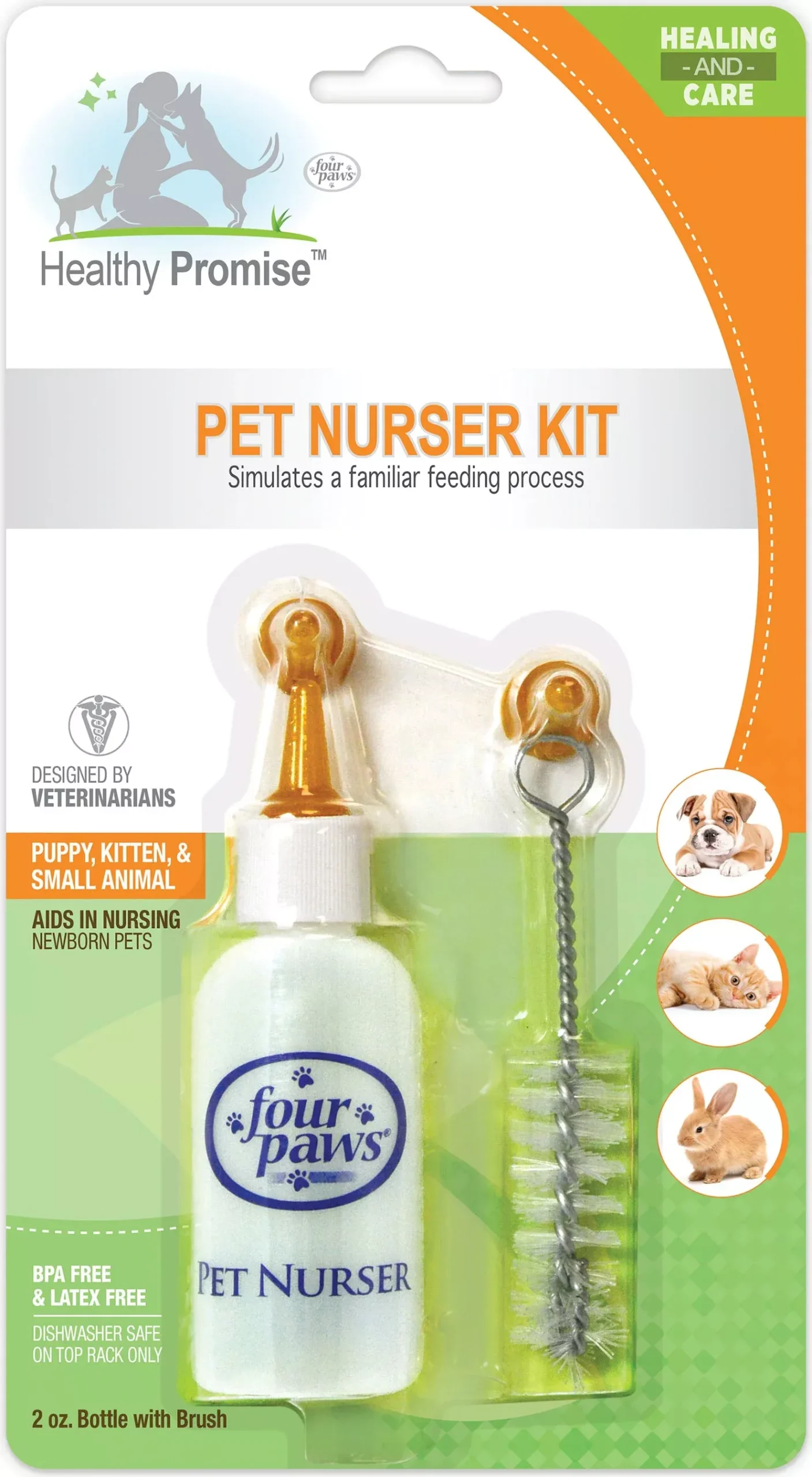 Four Paws Pet Nurser Bottle, 2 oz