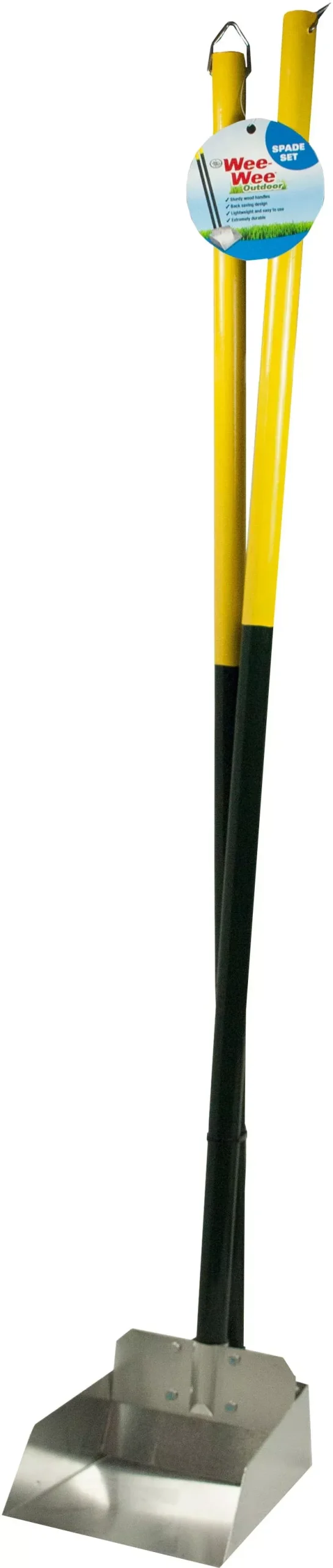 Four Paws Wee-Wee Pooper Scooper Spade Set, Yellow/Green, Large