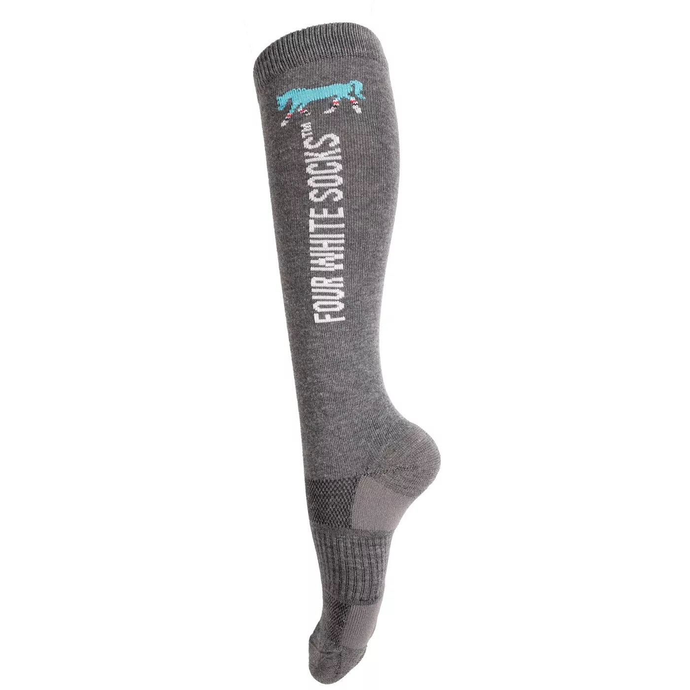 Four White Socks Wool Knee High Socks