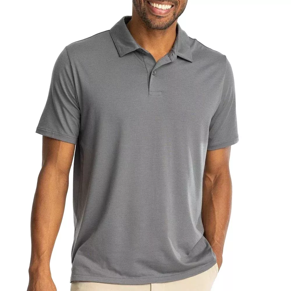 Free Fly Men's Elevate Polo - Smoke