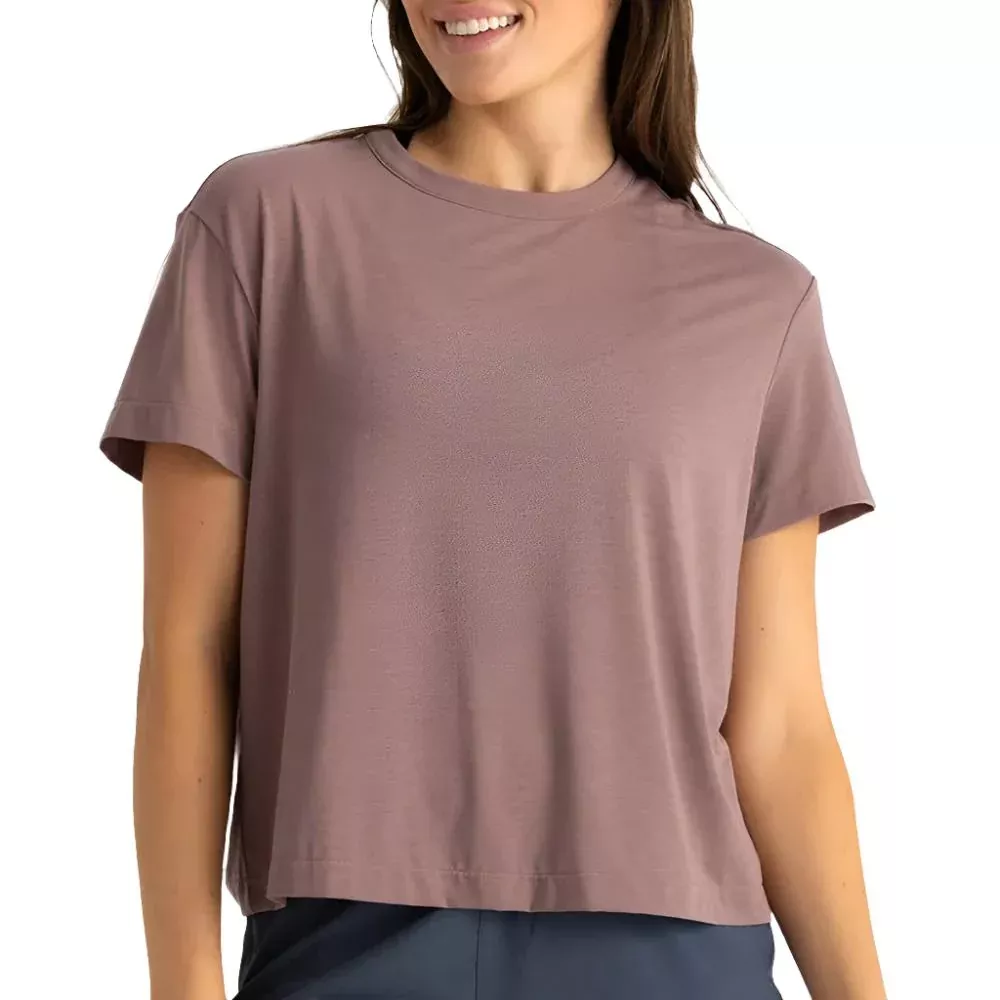 Free Fly Women's Elevate Lightweight Tee - Fig