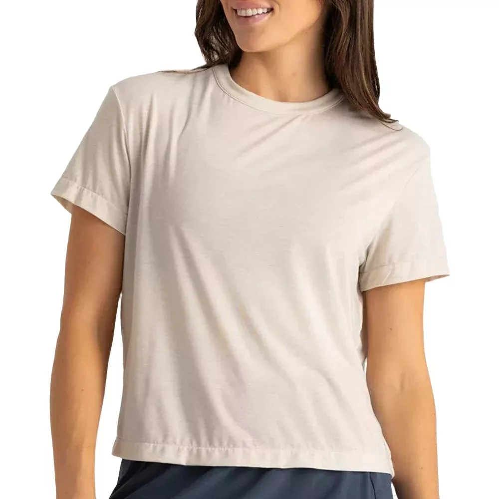 Free Fly Women's Elevate Lightweight Tee - Heather Birch