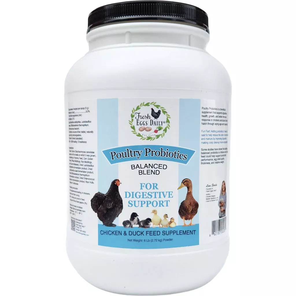 Fresh Eggs Daily Poultry Probiotics for Digestive Support, 6 lb