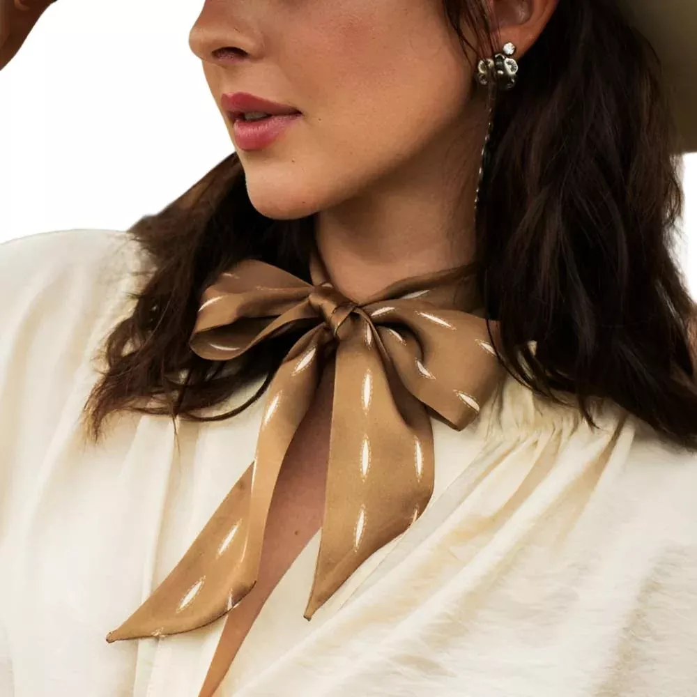 Fringe Scarves "Buckstitch" Twilly