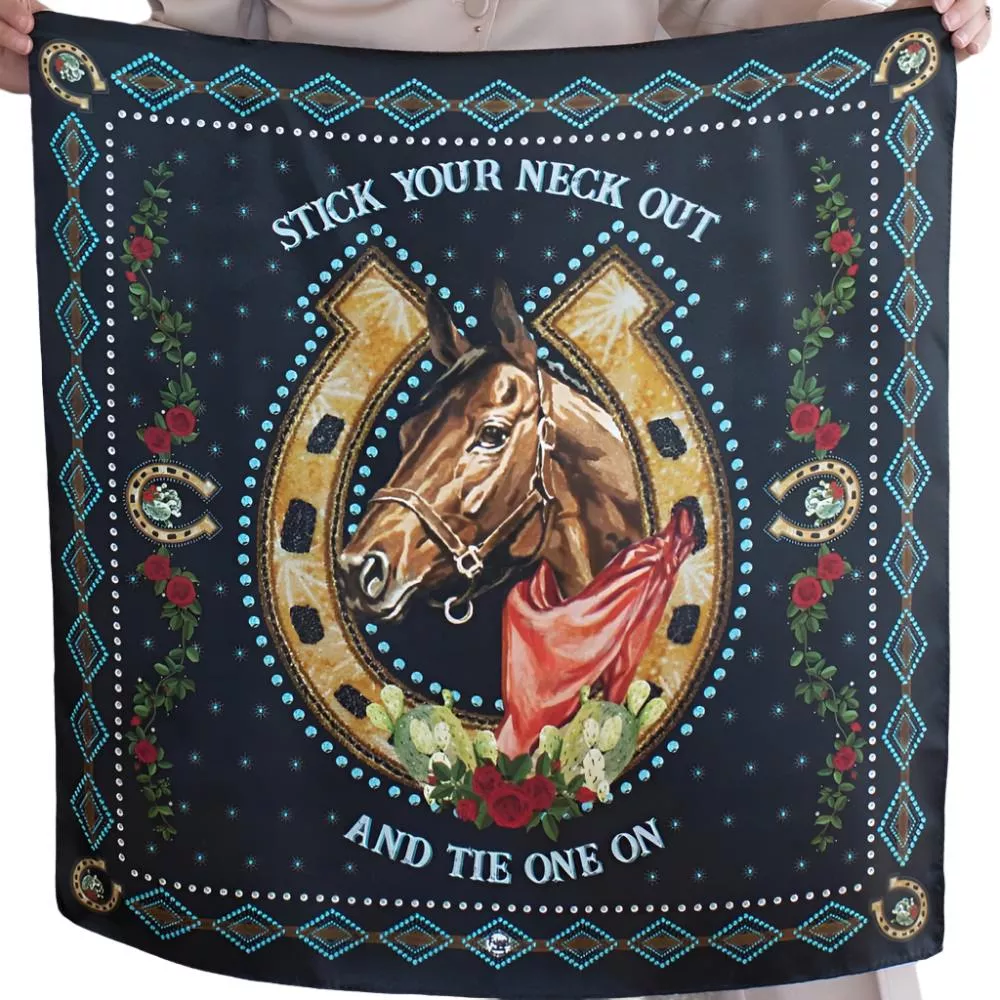 Fringe Scarves "Hold Your Horses" Long Wild Rag