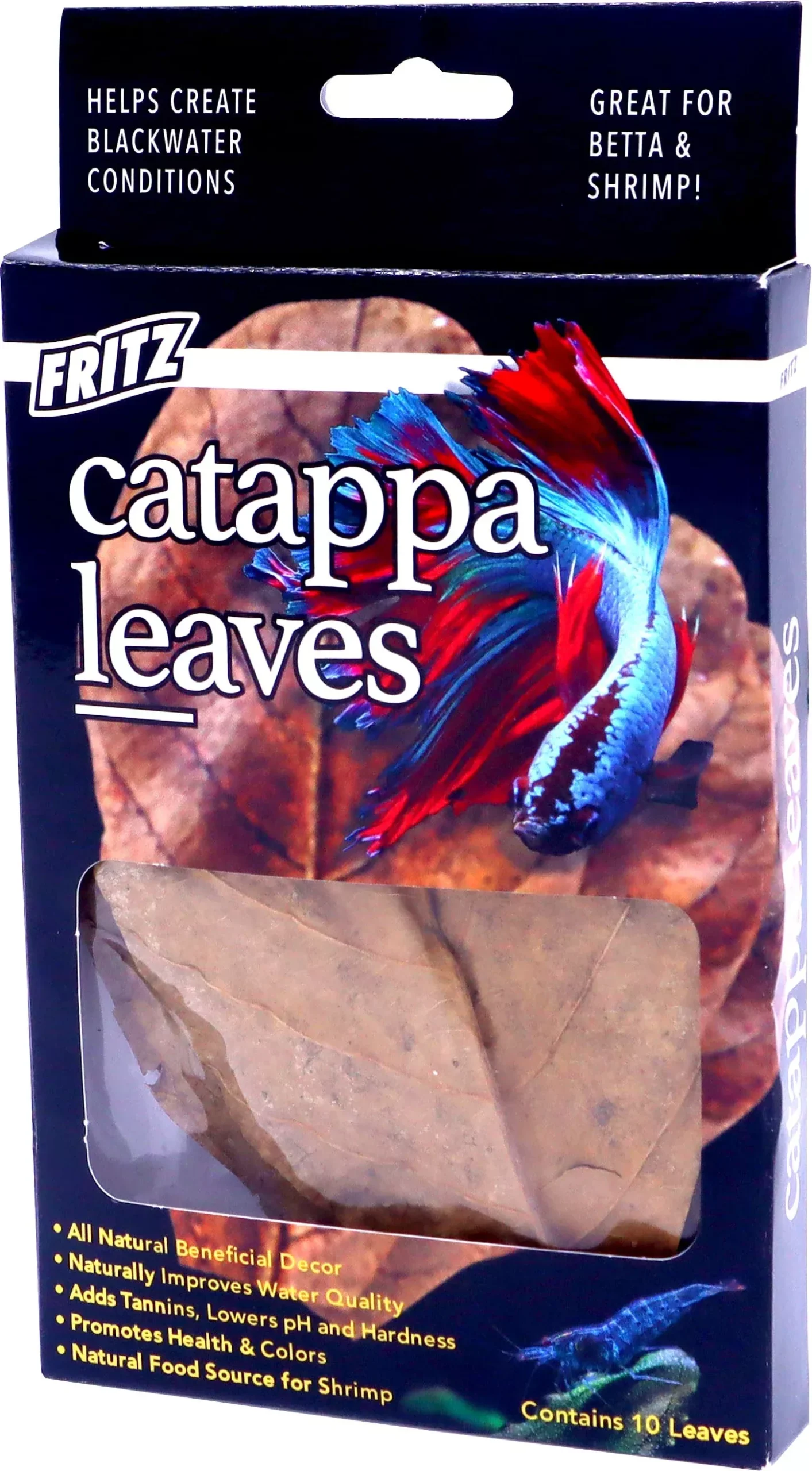 Fritz Catappa Leaves for Aquariums, 10 Count