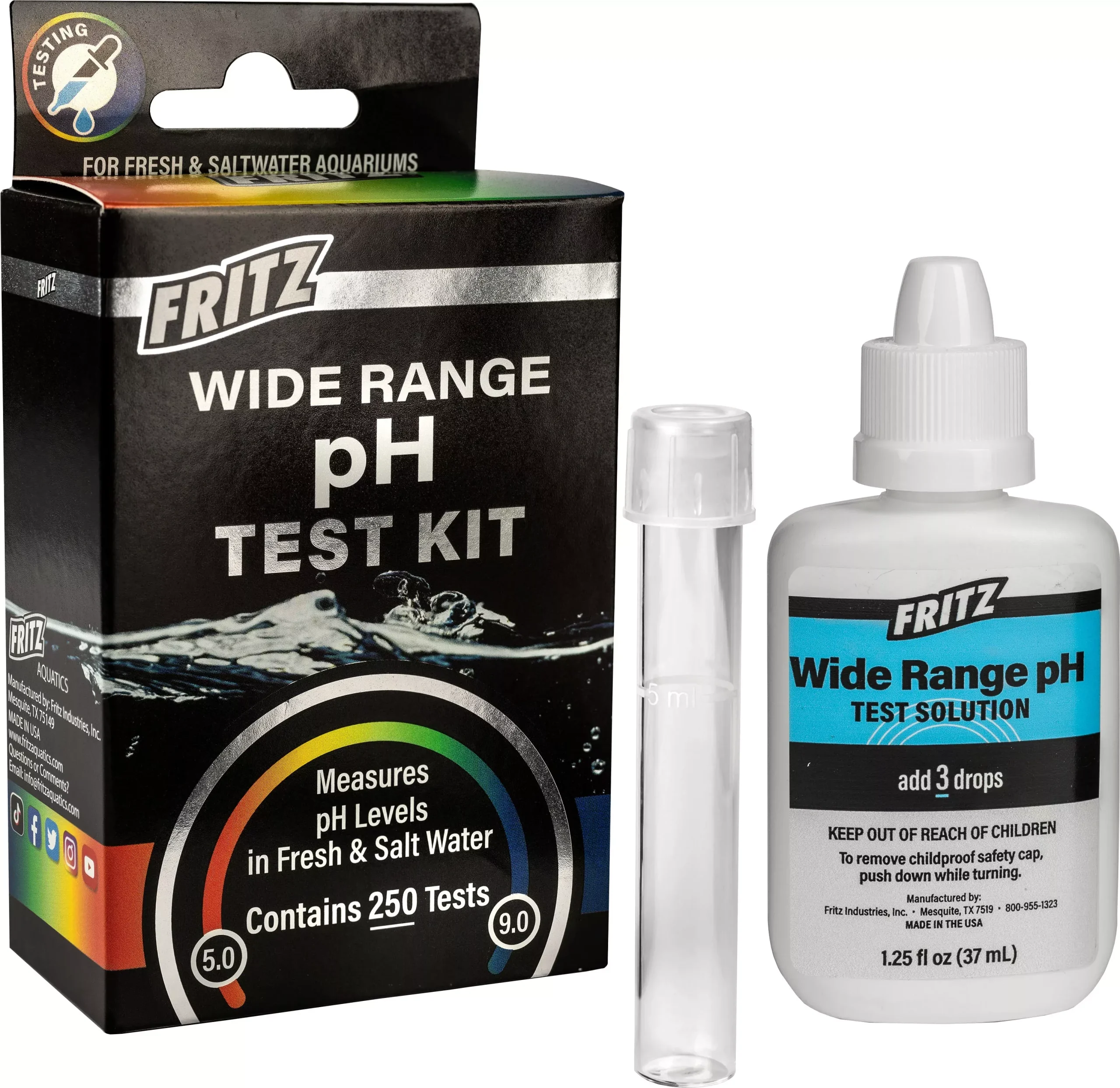Fritz Wide Range pH Test Kit