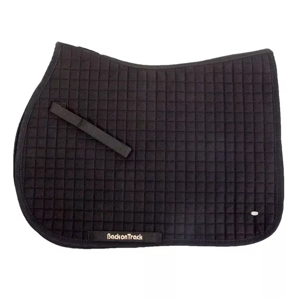 Full Size Back On Track No. 1 All Purpose Horse Saddle Pad Black