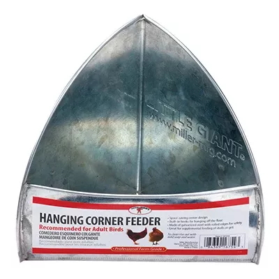 Galvanized Hanging Corner Feeder