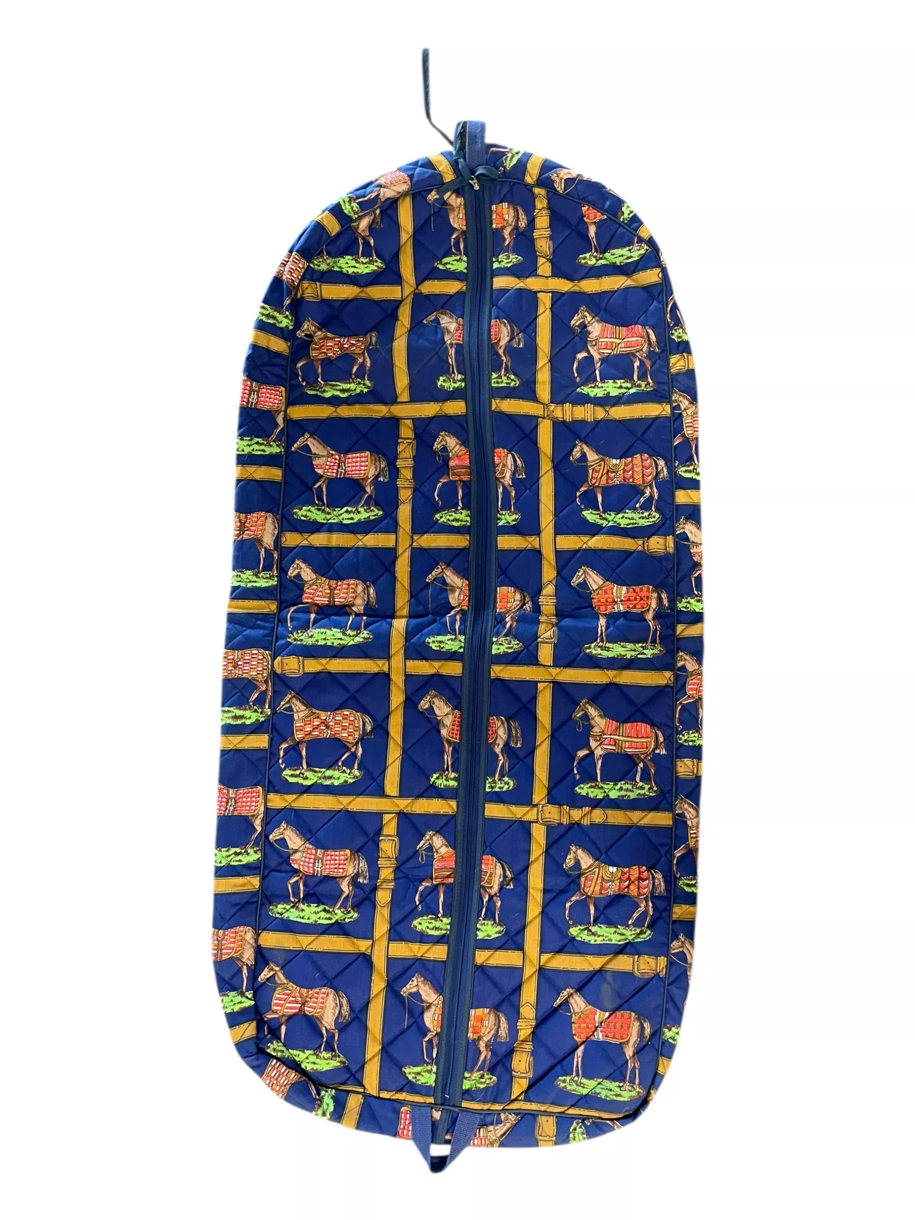 Garment Bag - Royal Blue/Horse Print - USED