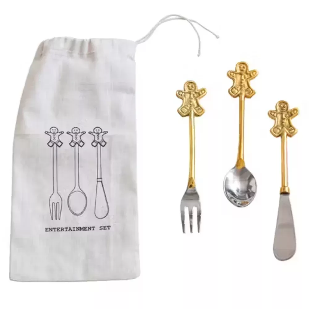 Gingerbread Man 3 Piece Cutlery