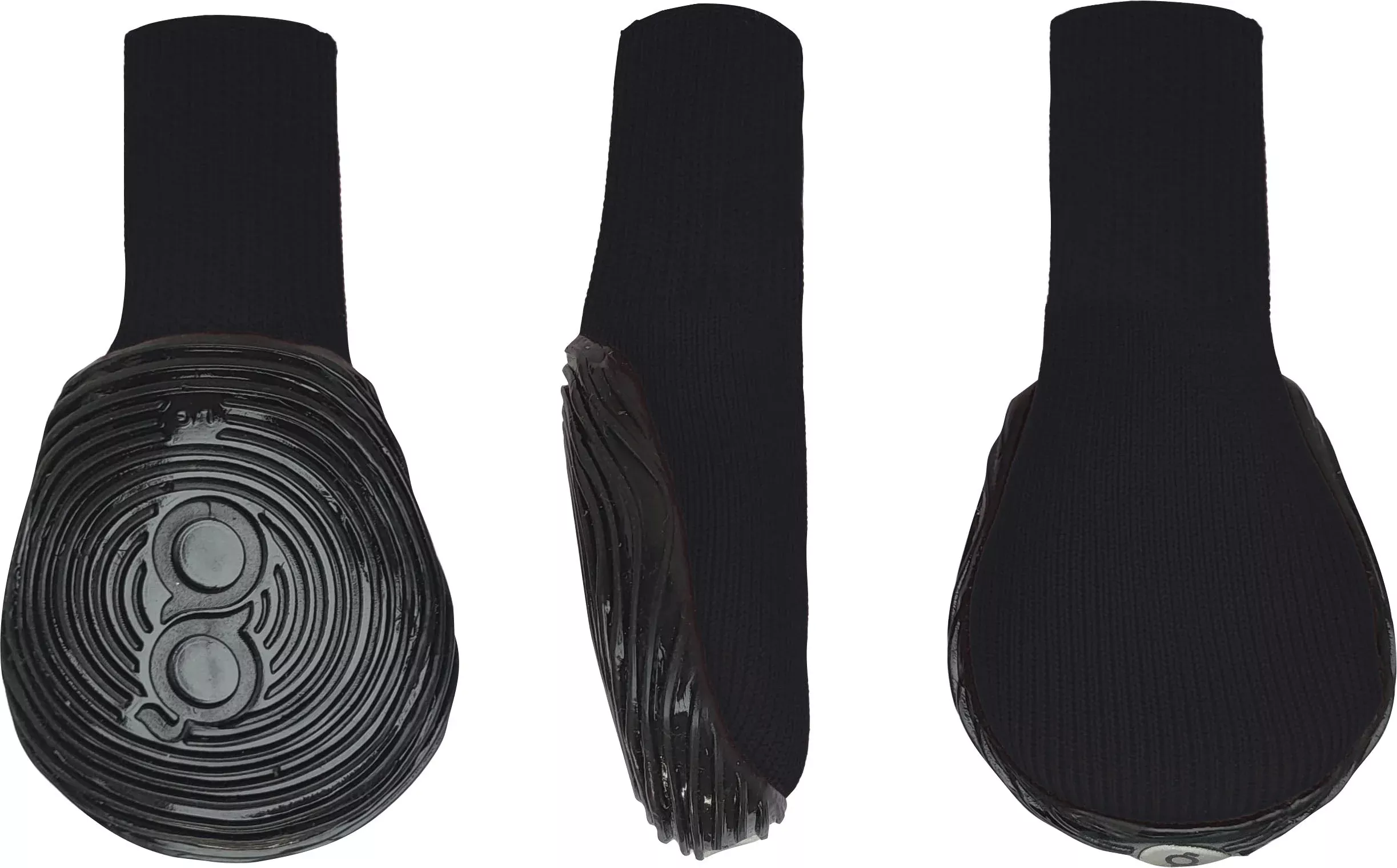 Goo-eez Monochromez Dog Boots, Black, Medium, 2 Pack