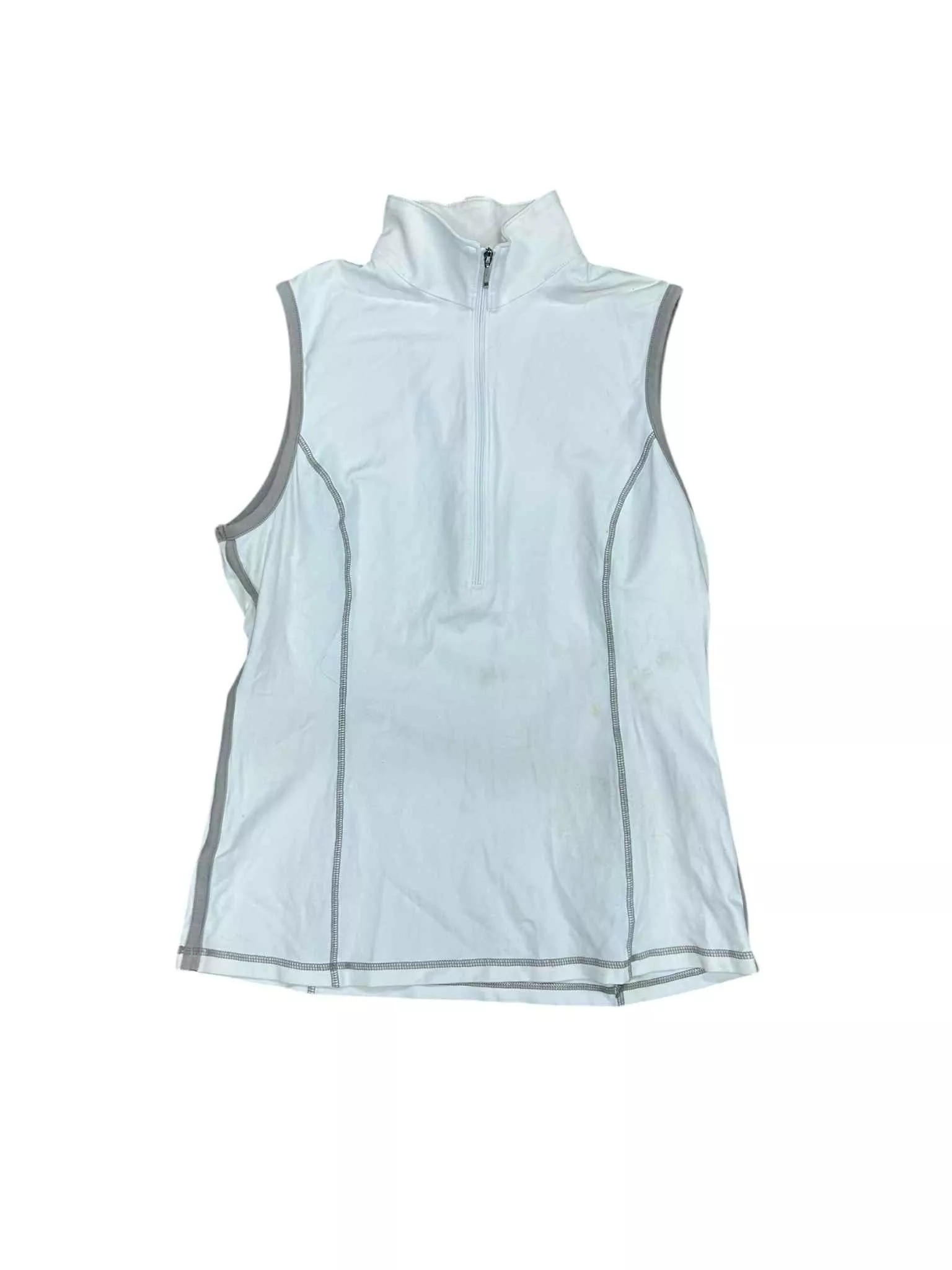 Goode Rider Sleeveless 1/4 Zip - White - Large - USED