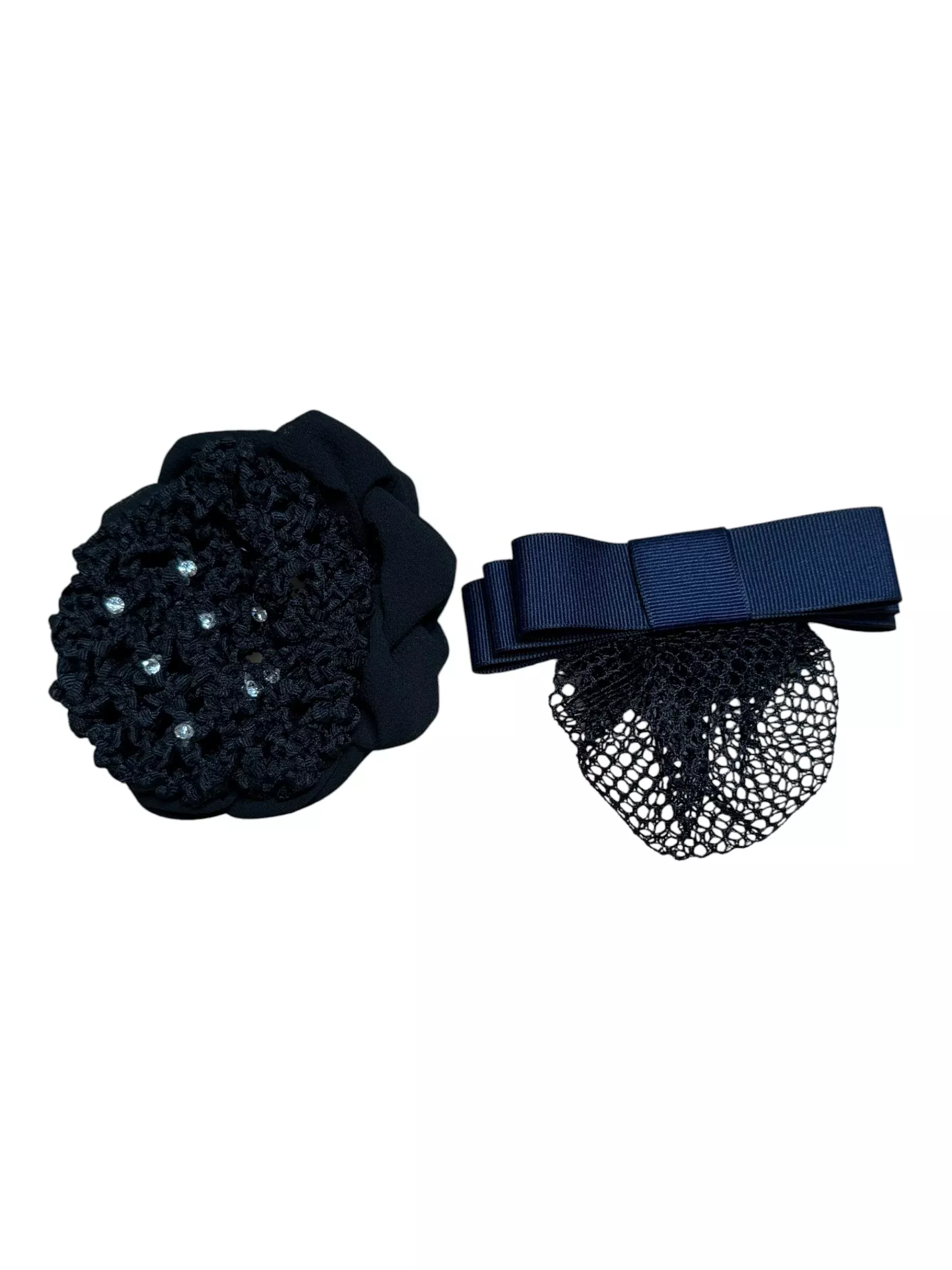 Hair Net Buns *Set Of 2* - Navy/Black - USED