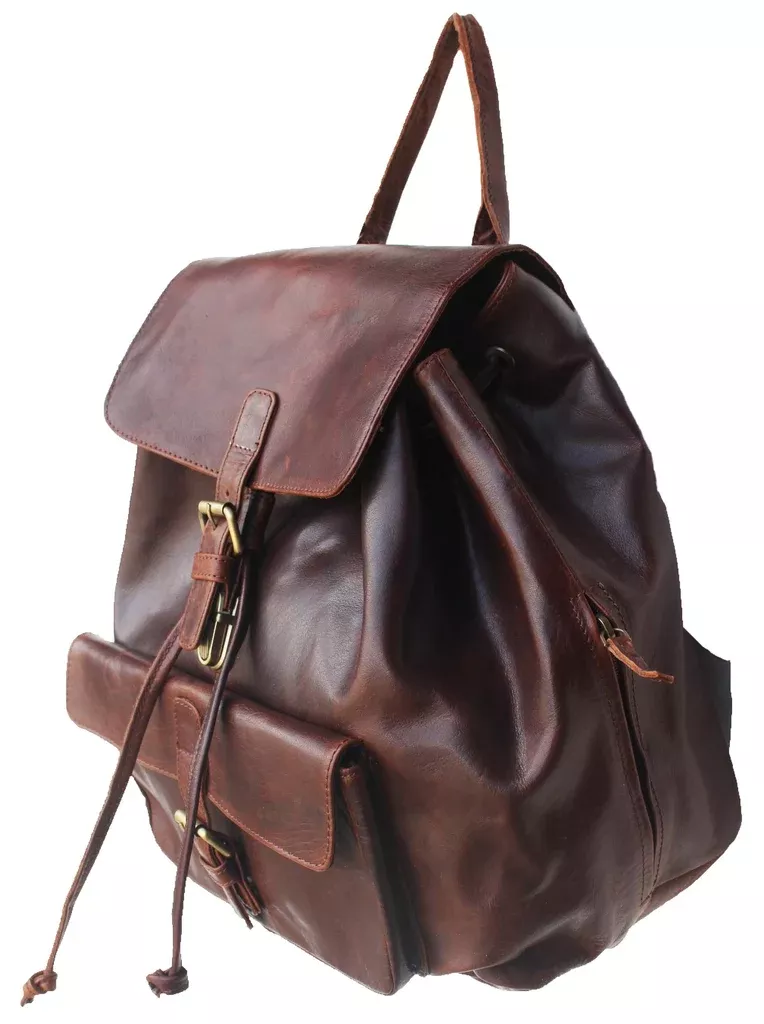 Handcrafted Distressed LeatherWork Travel Backpack 18SKB04
