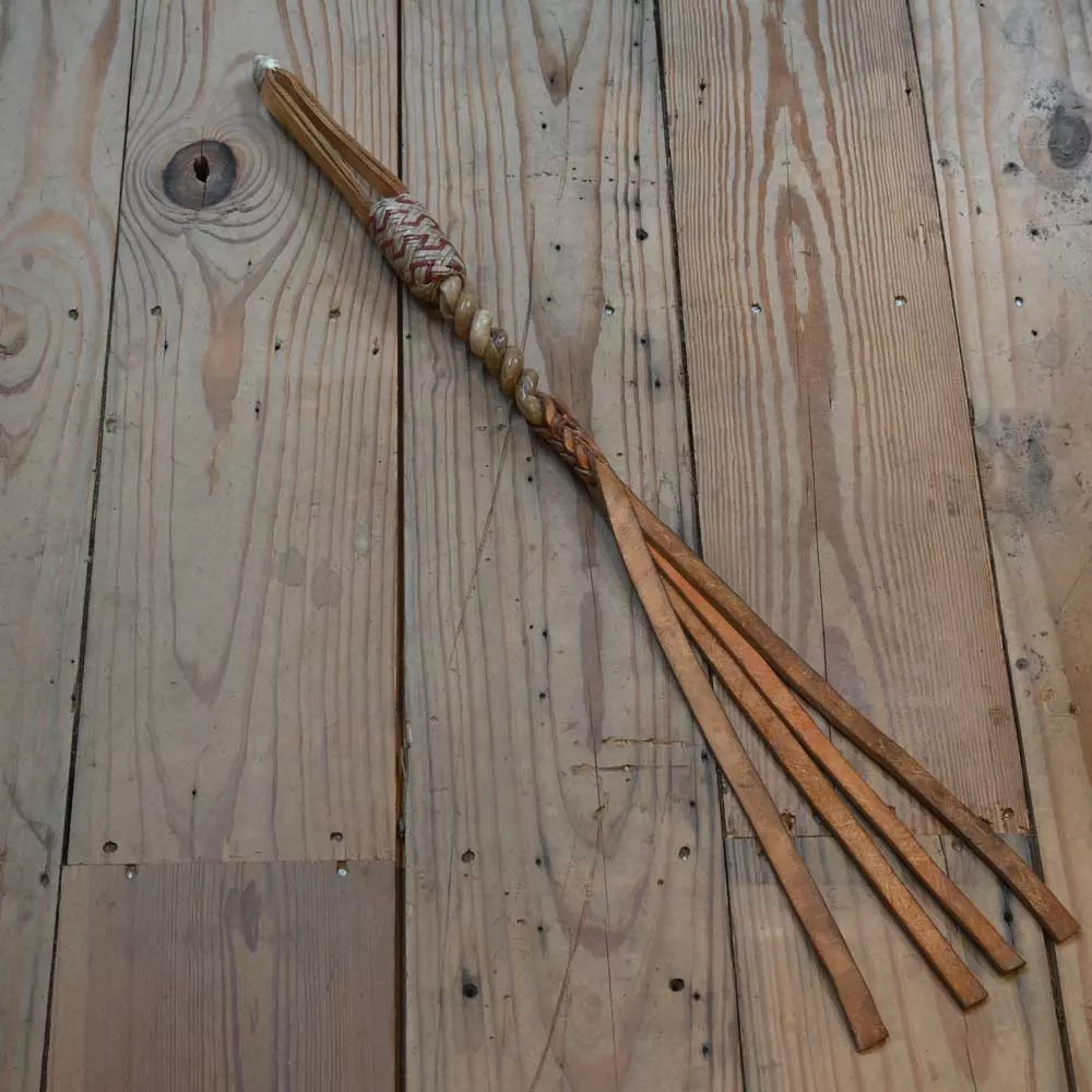 Handmade 25" Rawhide Hand Quirt