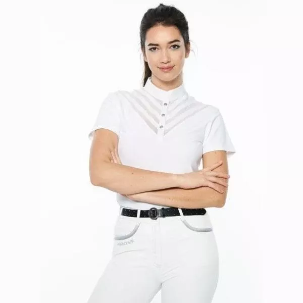 Harcour Ocean Short Sleeve Competition Polo White