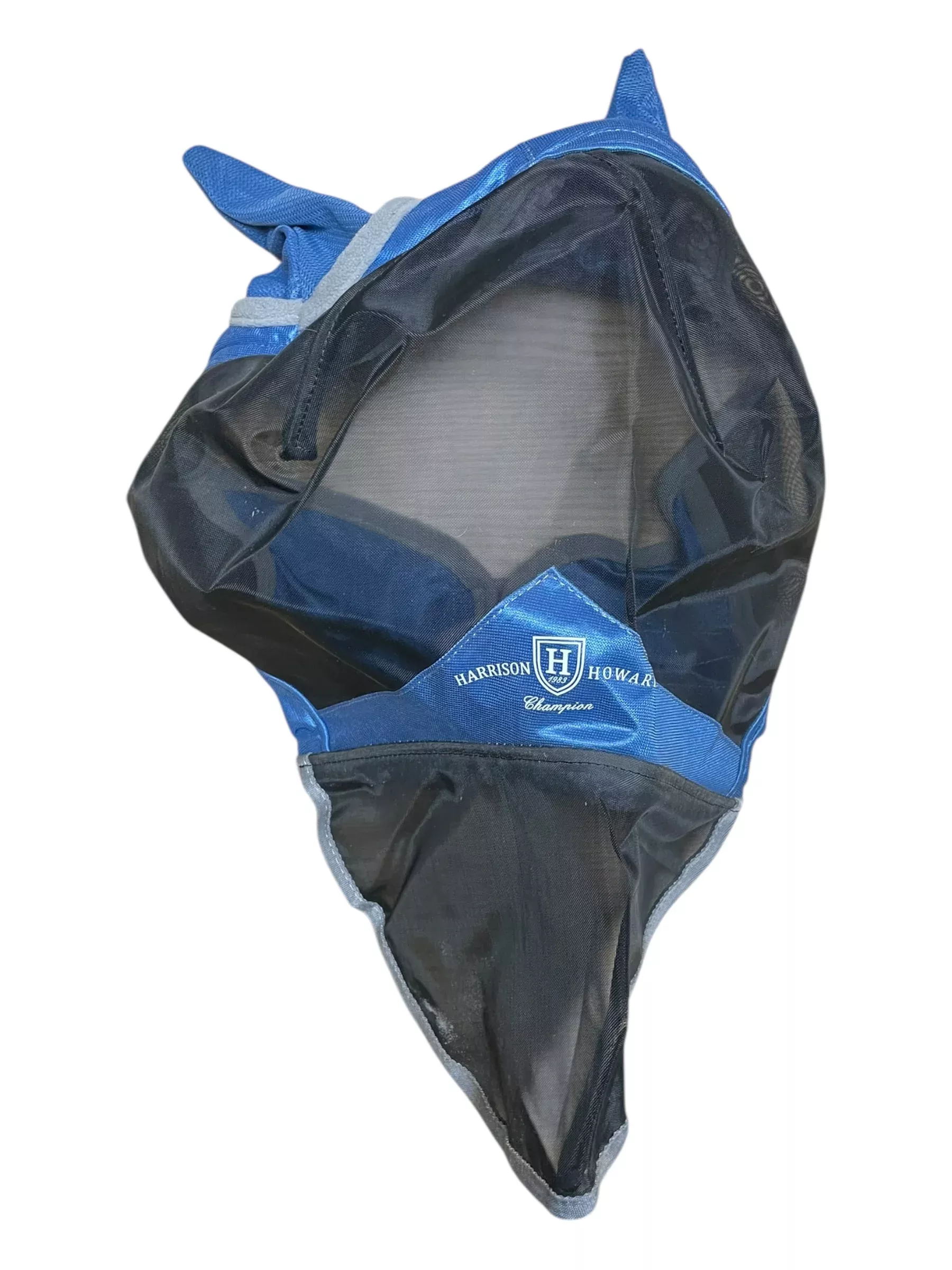 Harrison Howard Fly Mask - Black/Blue - F/S - USED