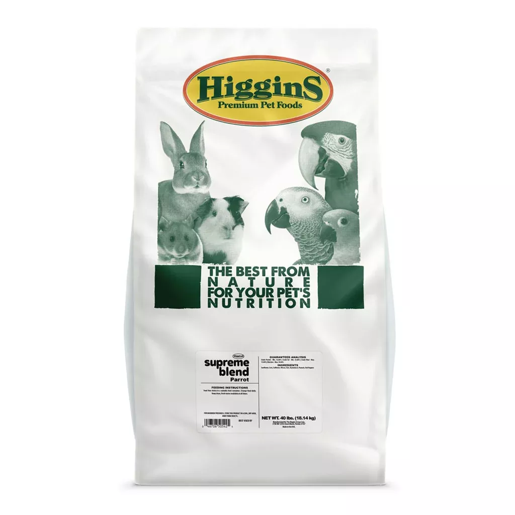 Higgins Supreme Blend Parrot Food 40 lb