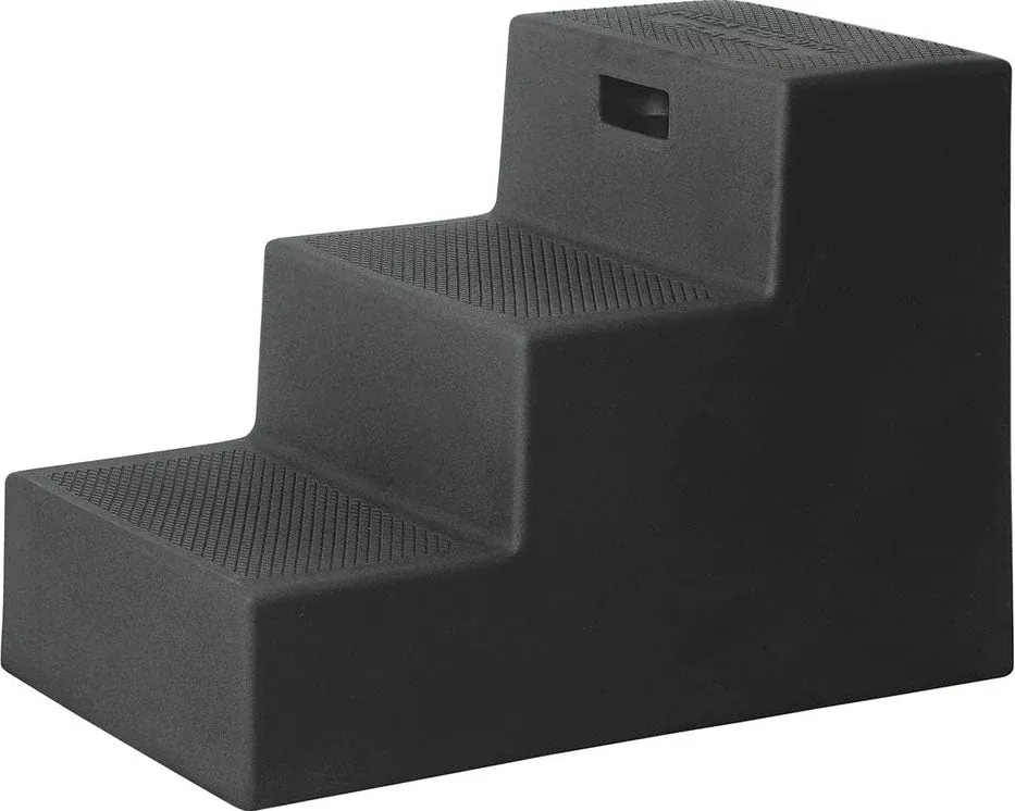 High Country Plastics 3-Step Mounting Step, Black, 22 in