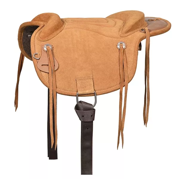 HILASON Western Baretek Bareback Pad Horsemanship Treeless Leather Black