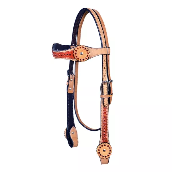 HILASON Western Horse Genuine Leather Headstall