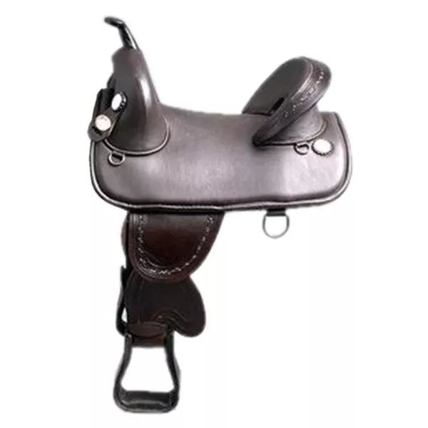 HILASON Western Horse Saddle Treeless Trail Barrel Leather