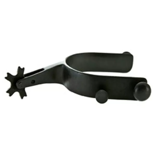 Hilason Youth Mutton Buster Spur pairs Black