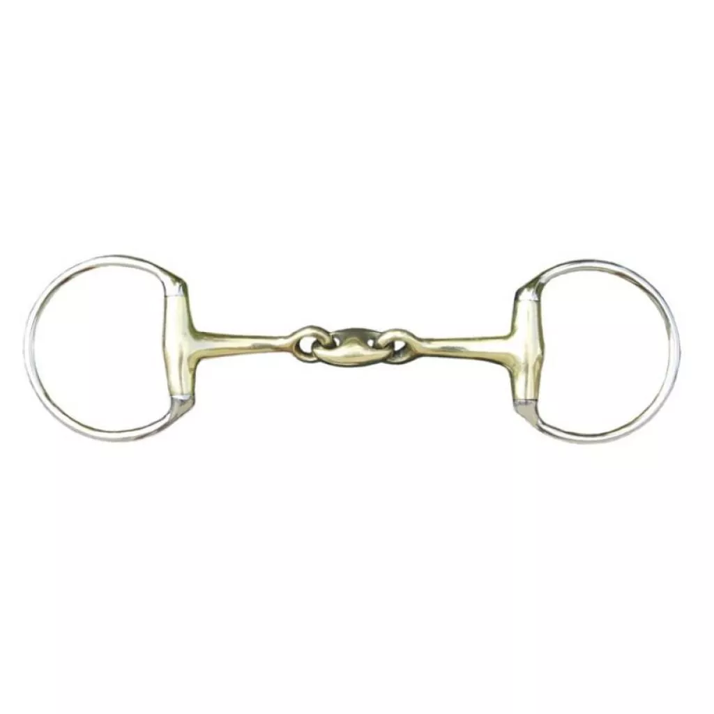 HKM Eggbutt snaffle with Lozenge + Argentan Coating 18 mm