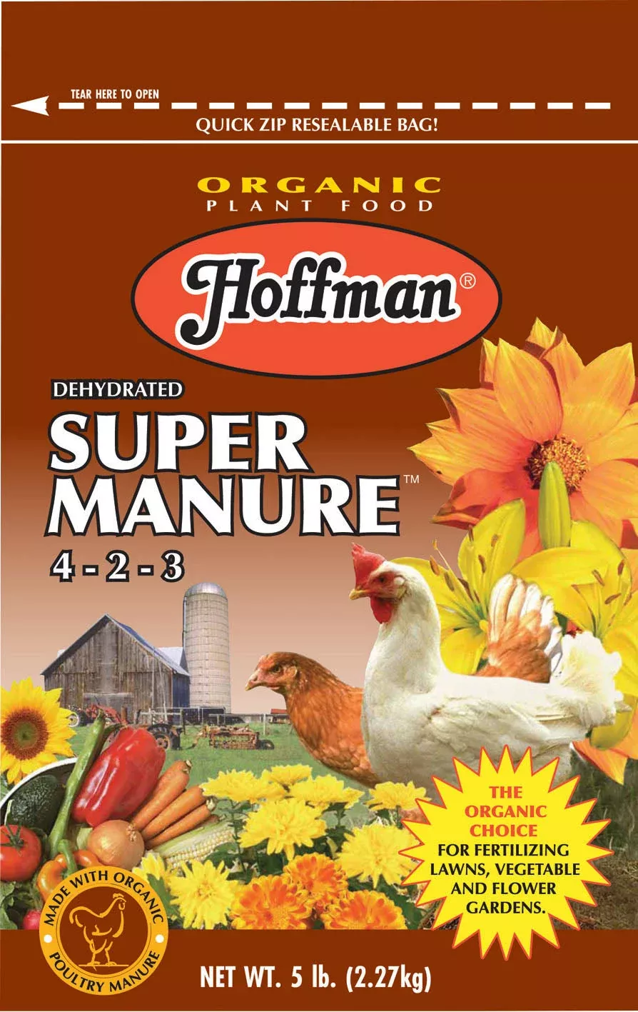 Hoffman Dehydrated Super Manure, 4-2-2, 5 LB