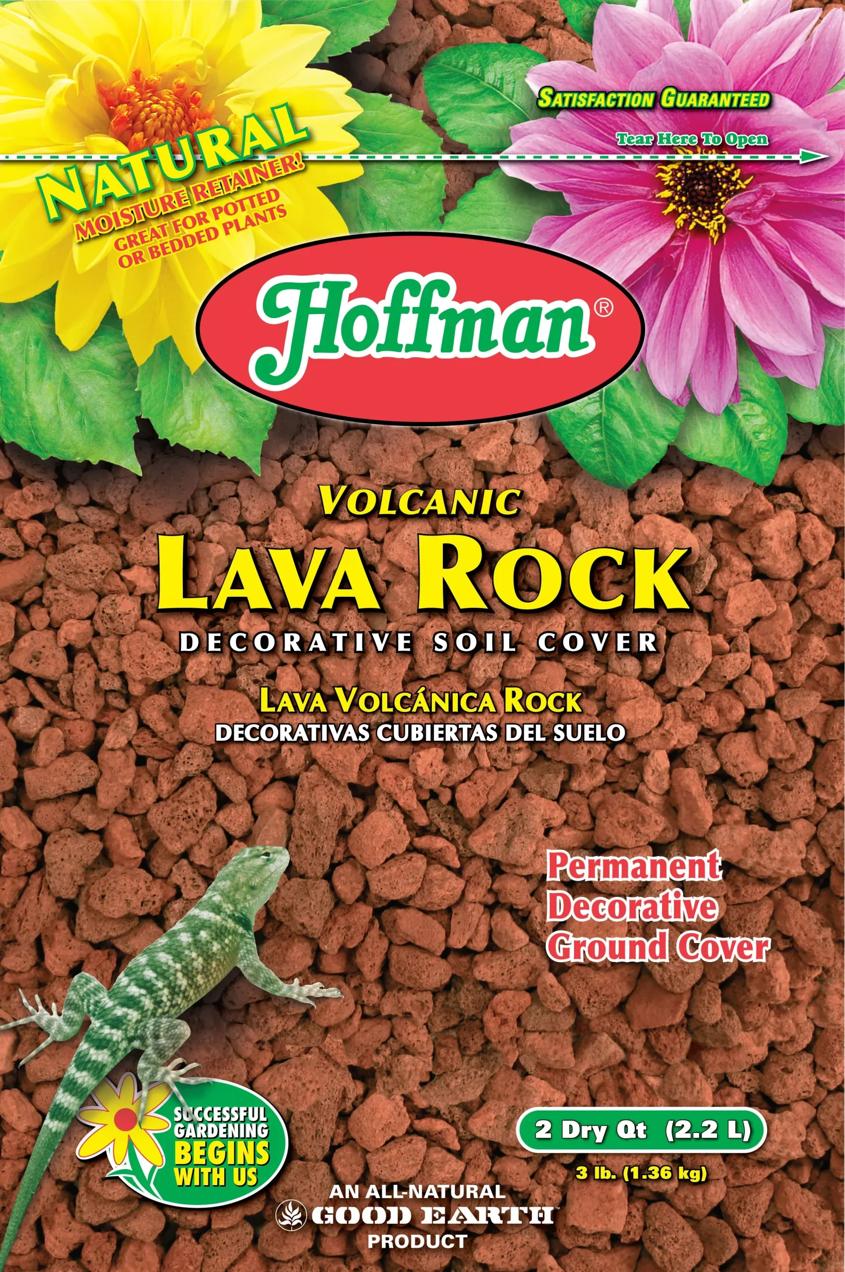 Hoffman Volcanic Lava Rock Decorative Soil Cover 2 QT Red